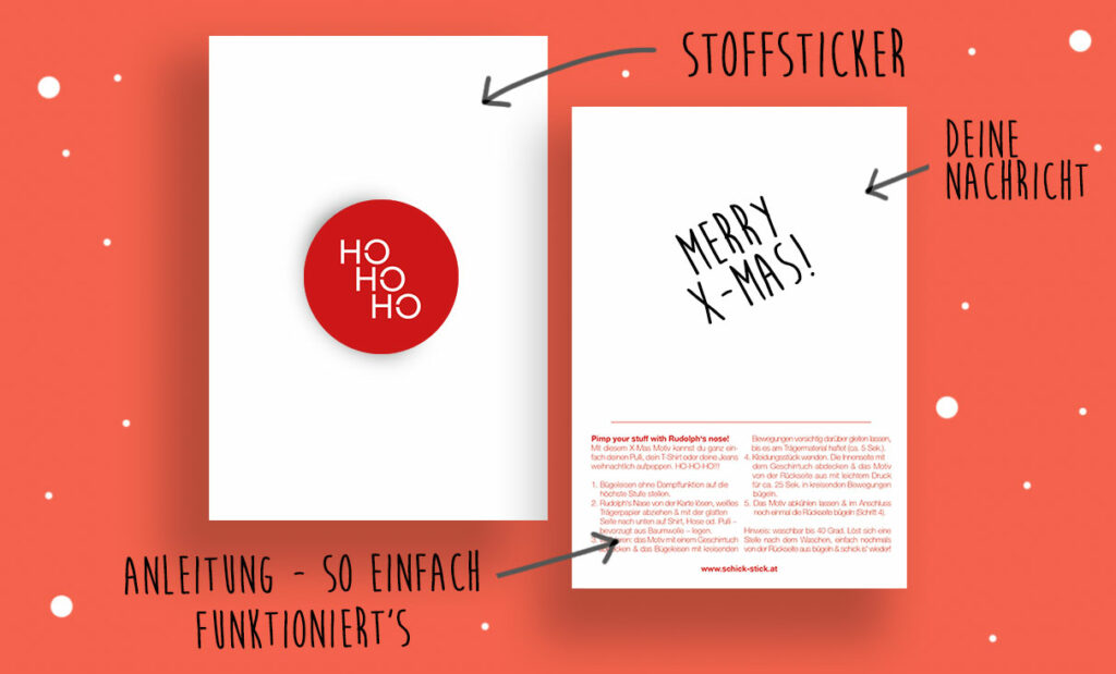 Schick Stick Weihnachtskarte